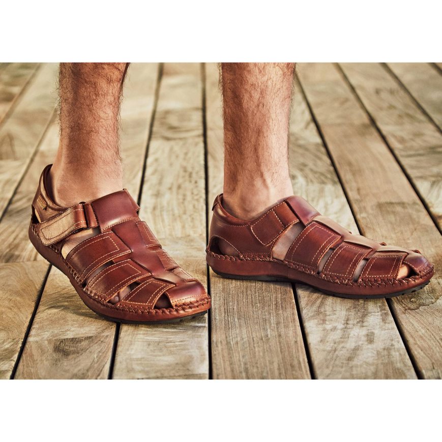 Men's Pikolinos TARIFA Sandals Brown | NZ K2AQ518